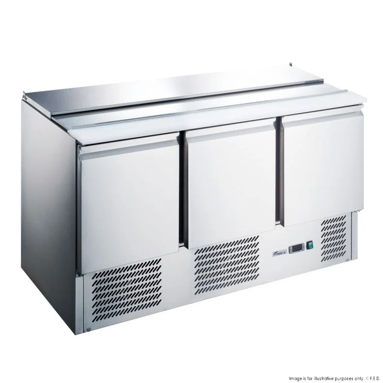 - Winter dog thick down jacketEx-Showroom: FED-X Three Door Salad Prep Fridge - XGNS1300S-VIC675