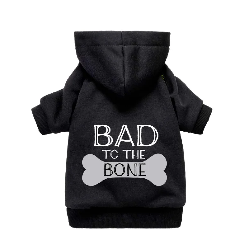 - Winter dog thick down jacketFunny Bad to the Bone Dog Hoodie