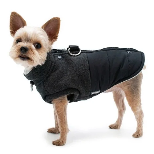 Non-toxic pet clothesMidtown Runner Coat in Black