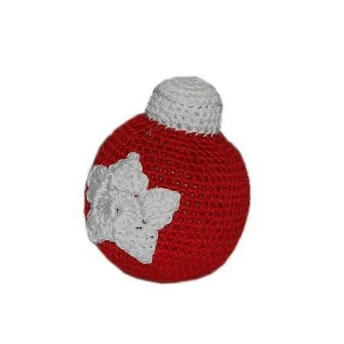 - Toys suitable for multi-pet familiesChristmas Ornament Ball Organic Cotton Dog Toy