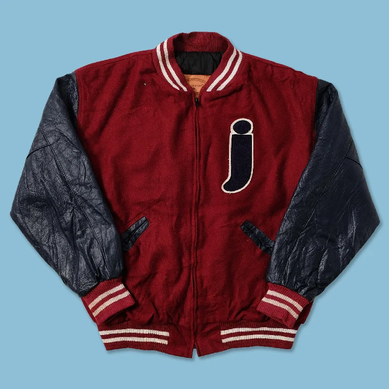 - Cat anti-jump window safety netVintage Wool Leather Varsity Jacket Large