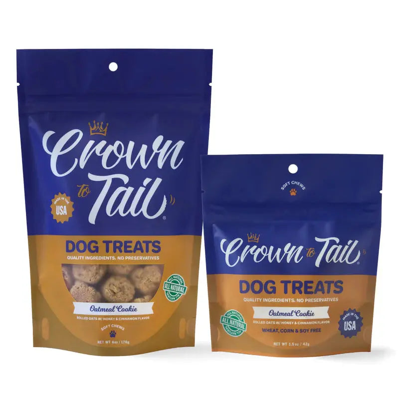 ---Crown to Tail Oatmeal Cookie Soft Chew Dog Treats
