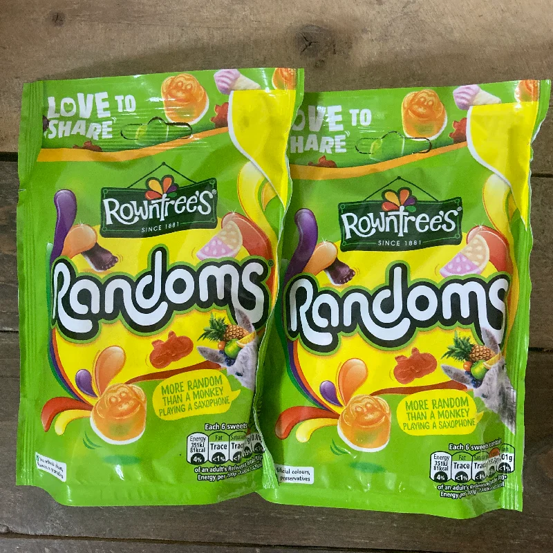 - Degradable pet feces bag3x Rowntrees Randoms Pouch Share Bags (3x120g)