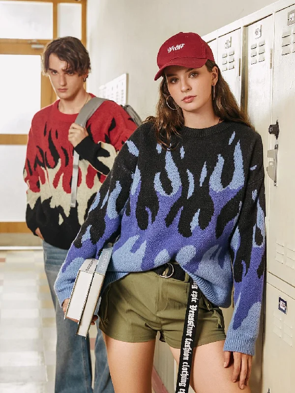 - Solid wood cat climbing frame customizedIndie Flame Knitted Sweater