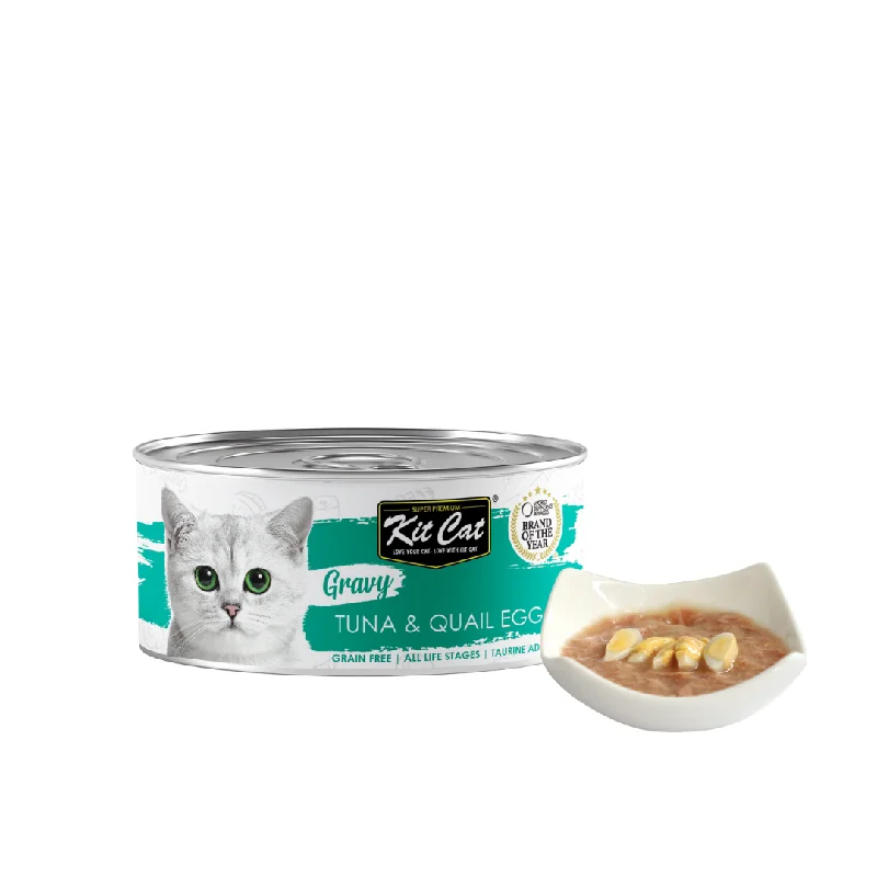 Kit Cat Gravy Cat Canned Food - Tuna & Quail Egg (70g)