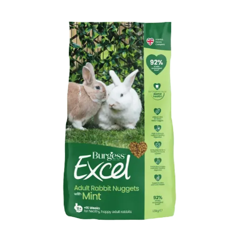 - ​​Christmas pet Christmas clothingExcel Adult Rabbit Nuggets with Mint 1.5kg