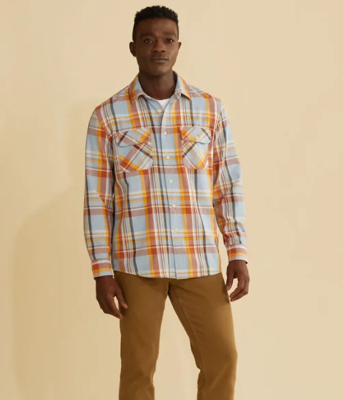 - ​​Christmas pet Christmas clothingPendleton Men's Plaid Beach Shack Cotton Shirt
