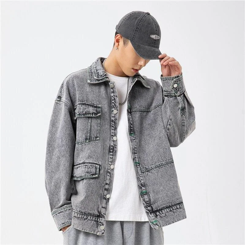 - Automatic temperature adjustment cat bedDouble-Collared Denim Jacket
