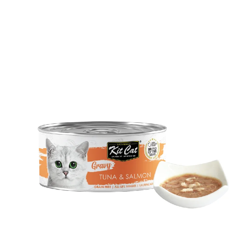 Kit Cat Gravy Cat Canned Food - Tuna & Salmon (70g)
