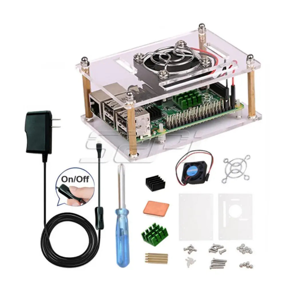 - Smart cat litter box with automatic cleaningAcrylic Clear Enclosure w/ Cooling Fan and 3A 5V Power Supply for Raspberry Pi - Smart cat litter box with automatic cleaningAcrylic Clear Enclosure w/ Cooling Fan and 3A 5V Power Supply for Raspberry Pi
