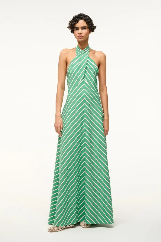 DAWN DRESS | SEAWEED STRIPE