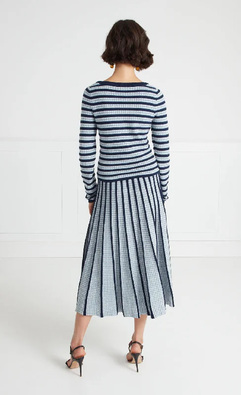 Vulcan Knit Skirt - Blue Mix