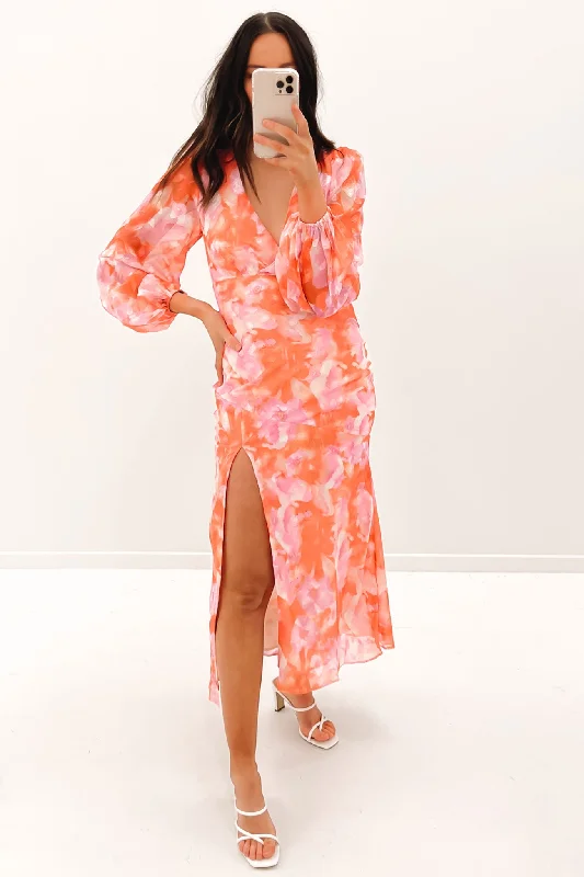 Alayna Maxi Dress Pink Floral