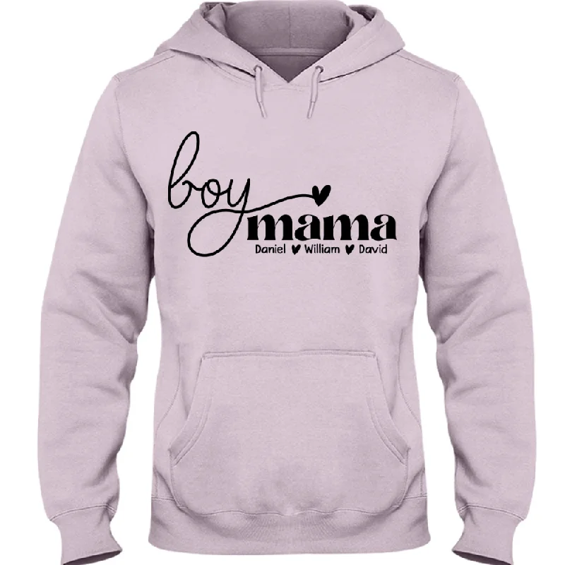 Boy Mama Custom, Mother's Day Gift, Gift for Mom TH Hoodie