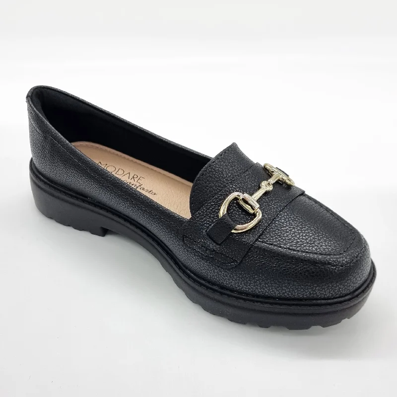 Modare 7357-106 Flat Loafer in Black