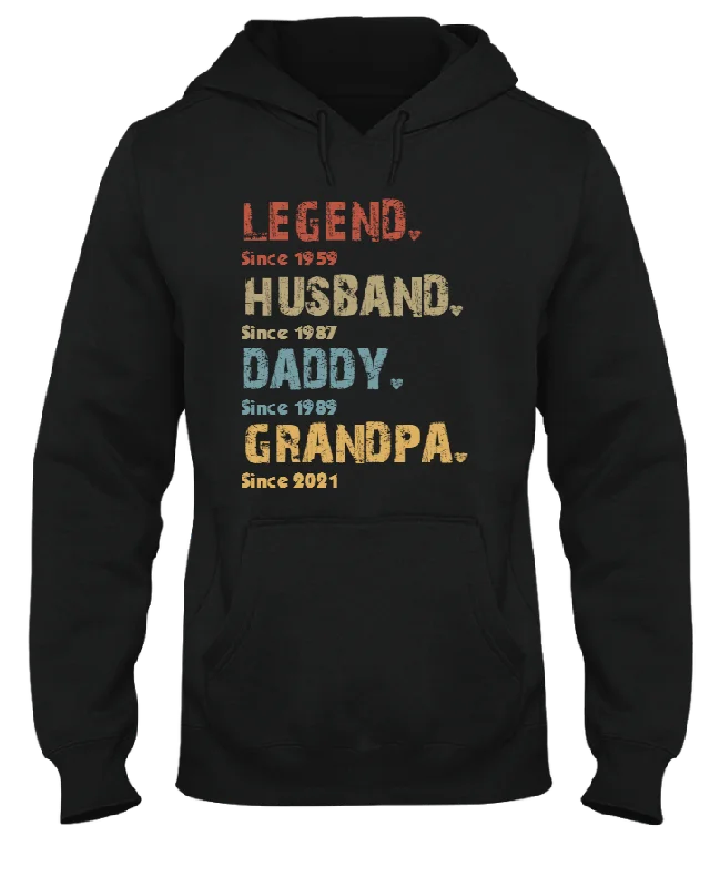 Personalized Papa Shirt Legend Husband Dad Grandpa Custom Grandpa Papa Dad Pops Shirt Father's Day Shirt Hoodie