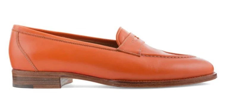 LOAFER WITH PENNY STRAP CALF LEATHER HAND WELTED BLAKE STITCHES